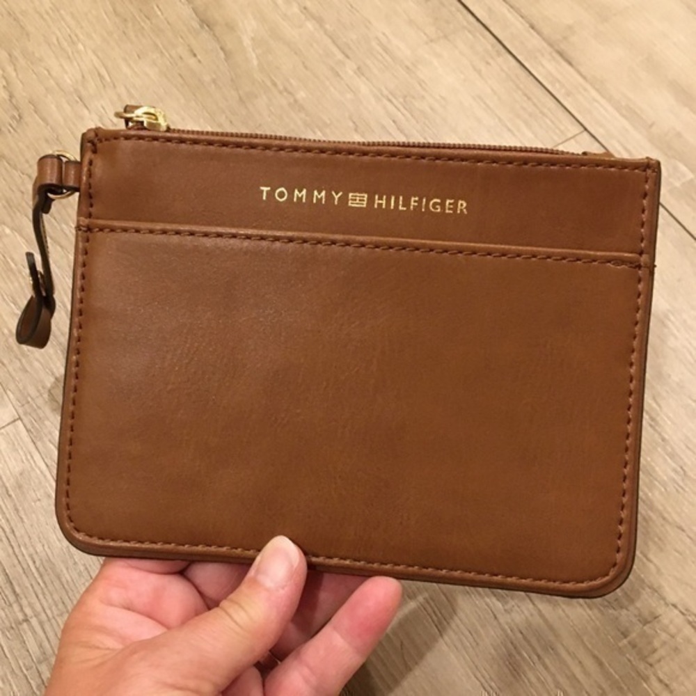 Tommy Hilfiger Tan Clutch